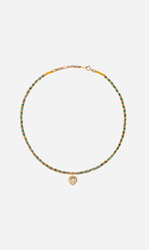 Tityaravy | Gini K Necklace - Jaune/Turquiose