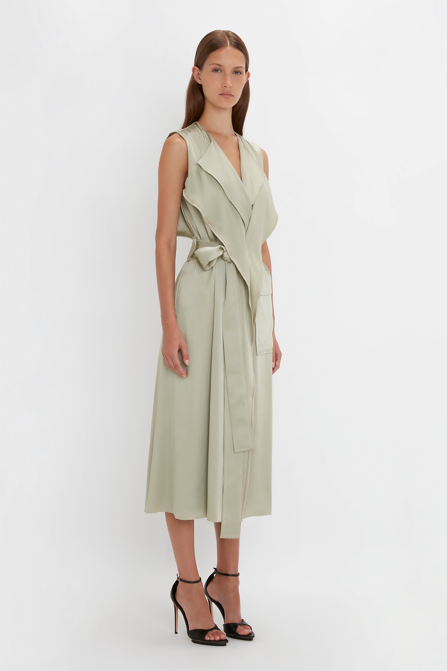 Trench wrap outlet dress