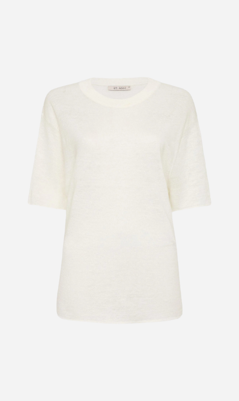 St. Agni | Copain Knit Tee - Off White