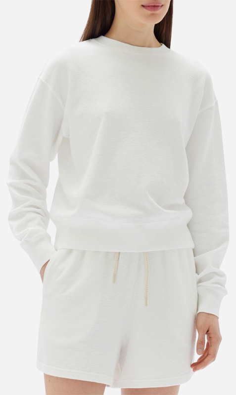 Assembly Label | Paloma Organic Terry Crew - Antique White