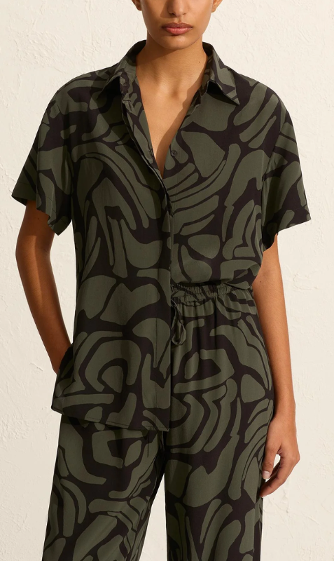 Matteau | Short Sleeve Shirt - Pebble