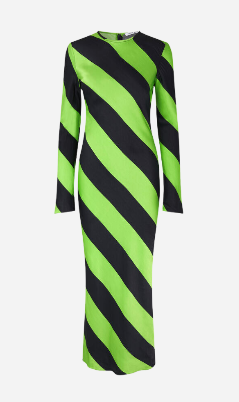Samsøe Samsøe | Alina Long Dress - Green Stripe