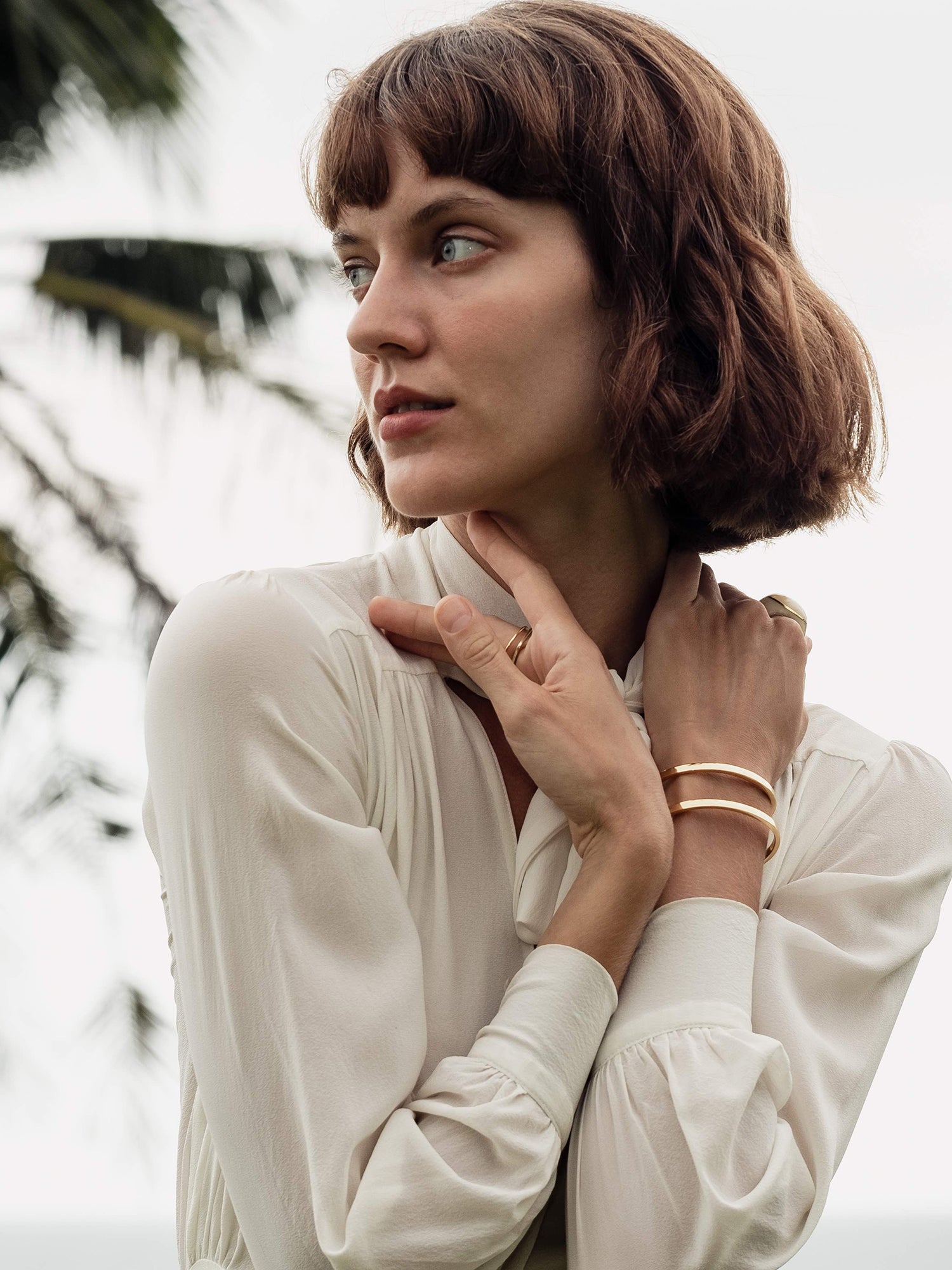 Adorn | Double Line Cuff - Satin Polish