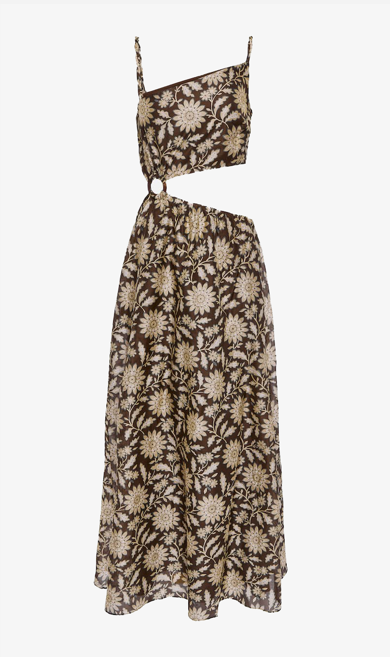 SIR The Label | Xanita Asymmetrical Cut Out Dress - Xanita Print