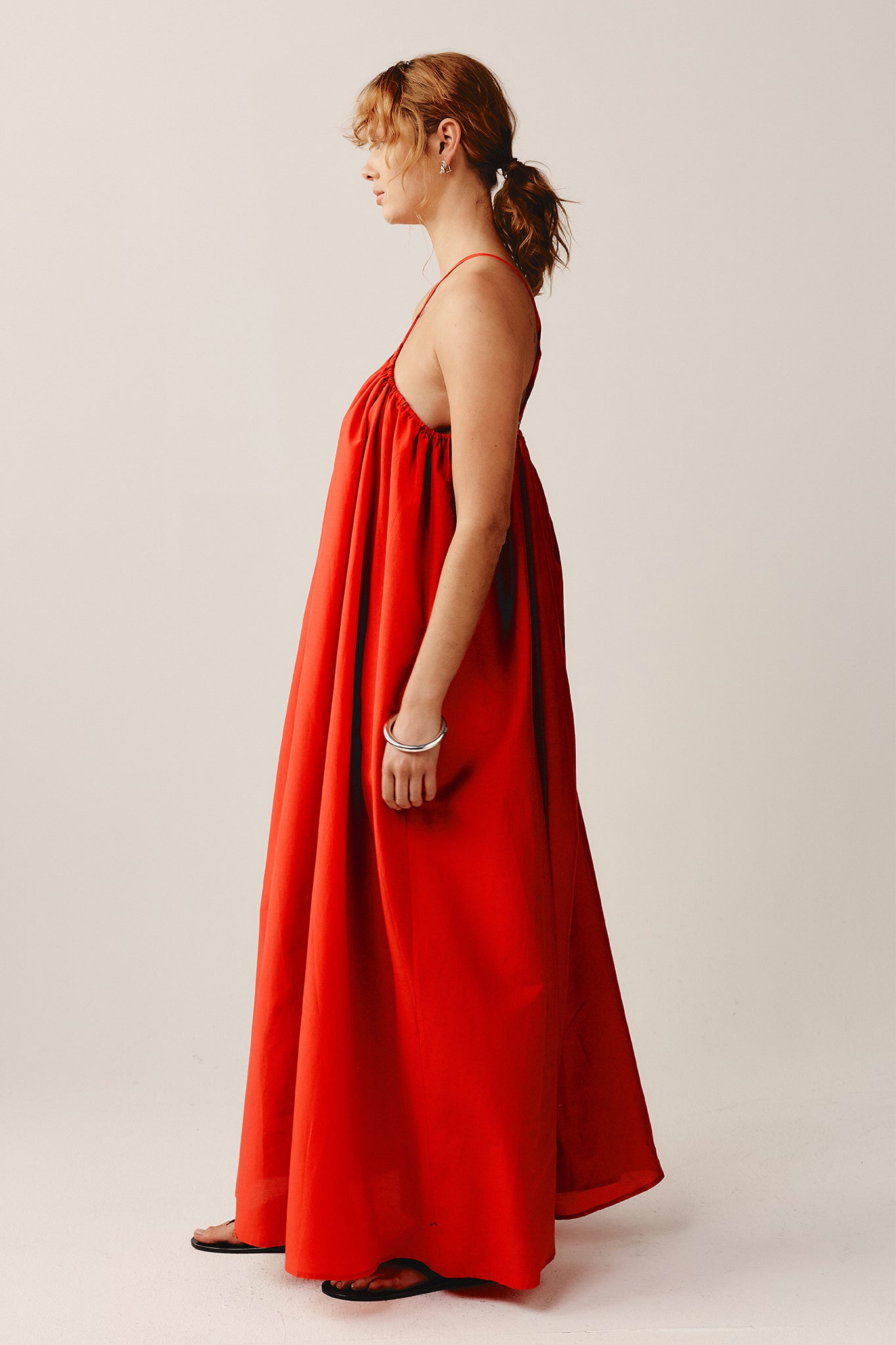 Marle | Hanya Dress - Vermillion