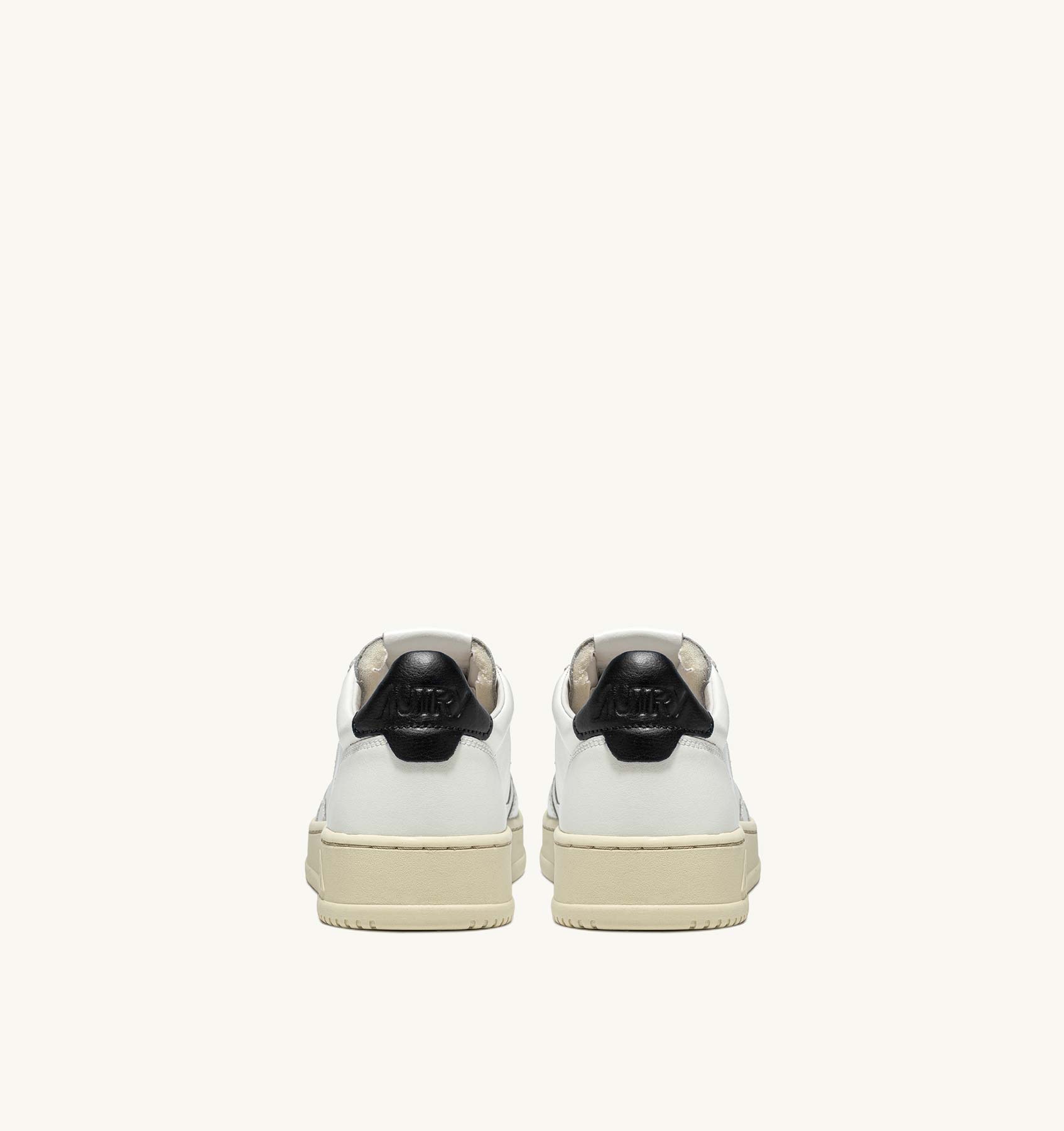 Autry Mens Medalist Low Sneakers White Black Sisters Co