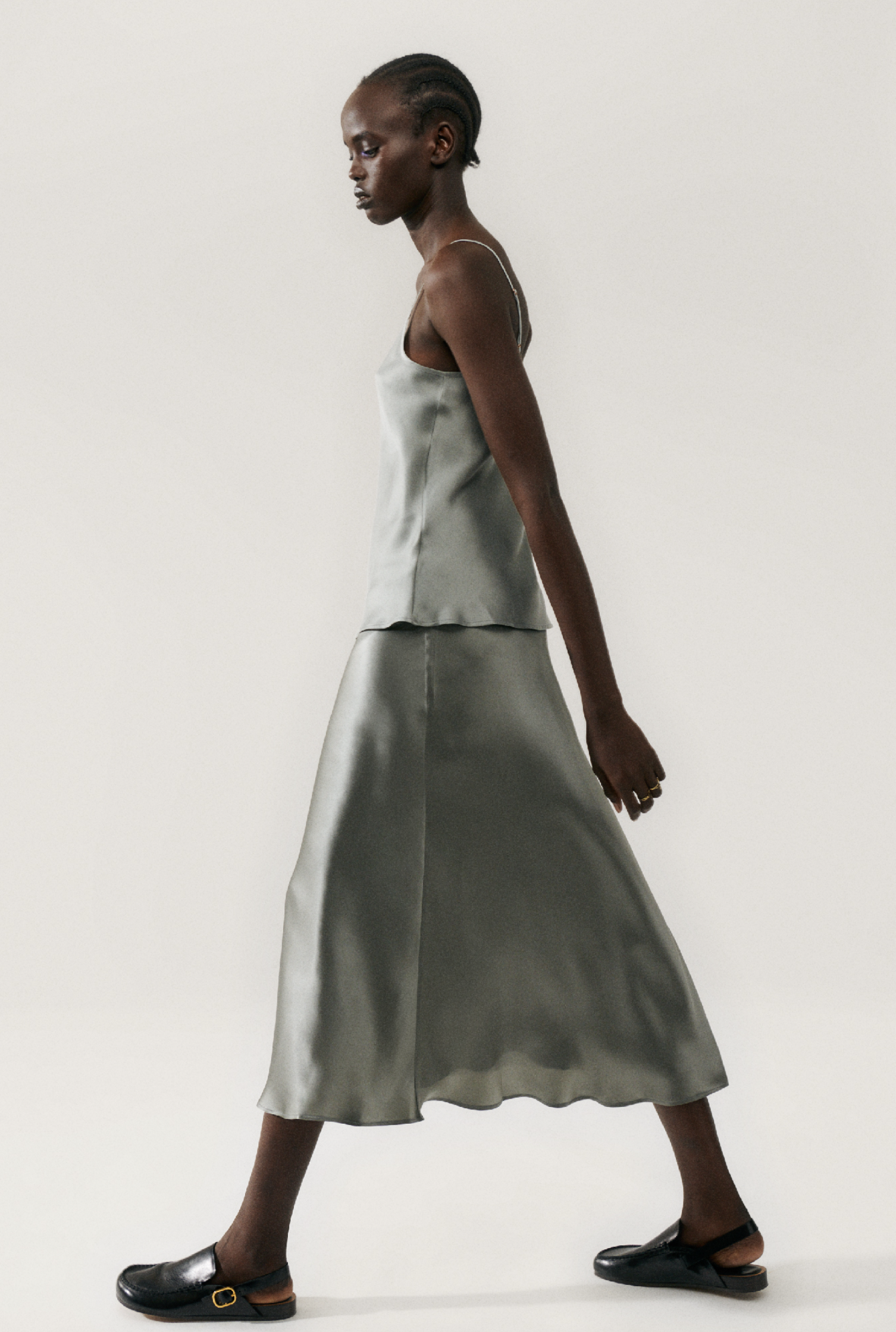 Silk laundry midi skirt best sale