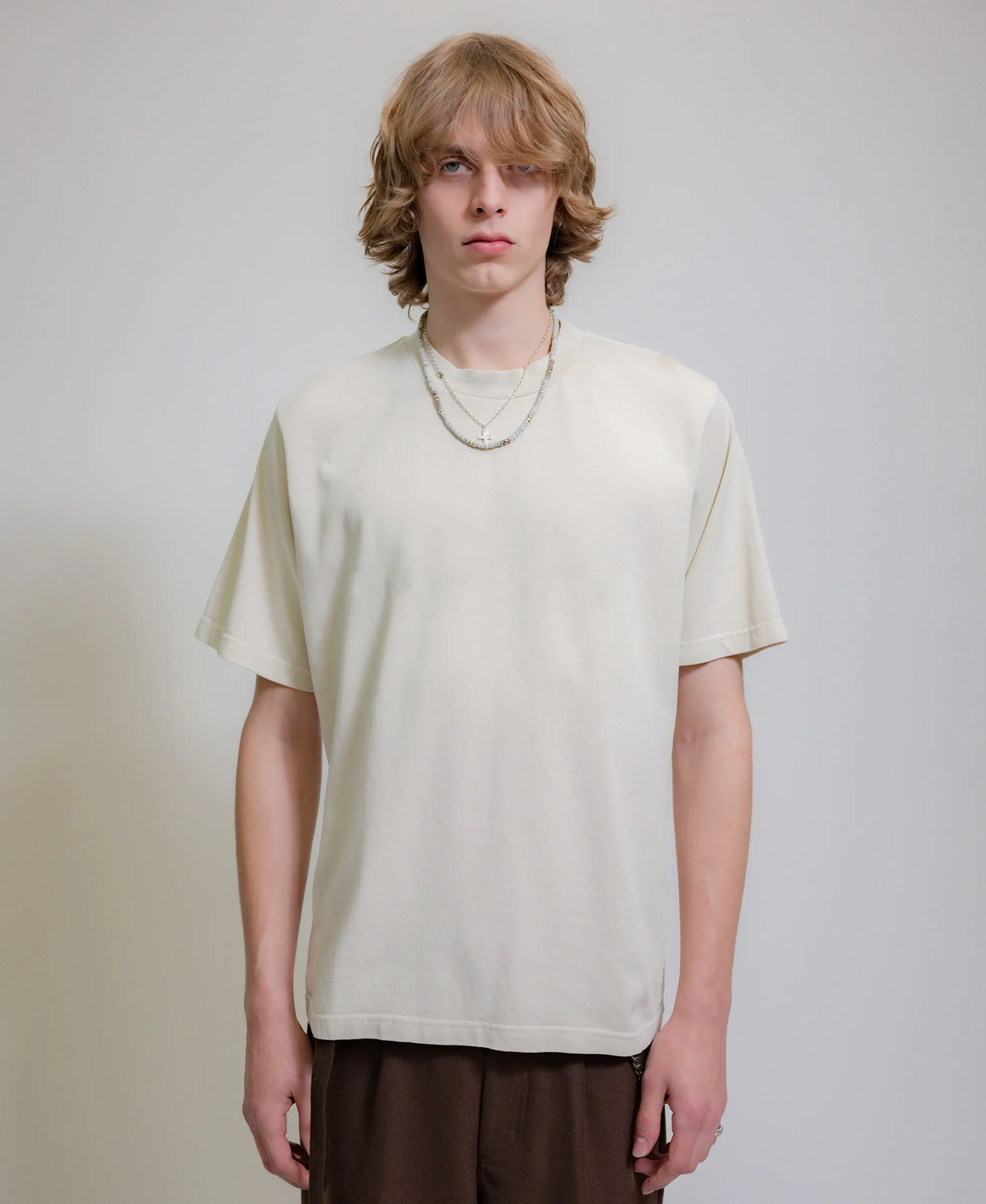 Beach Brains | Boxy Tee - Bone