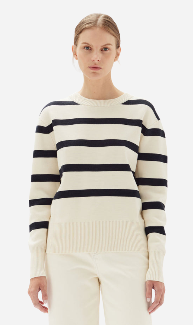 Assembly label white on sale jumper