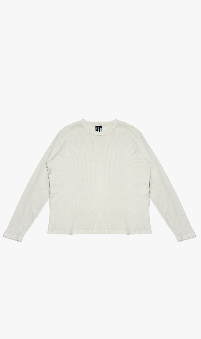 Beach Brains | Waffle Ls Tee - Bone
