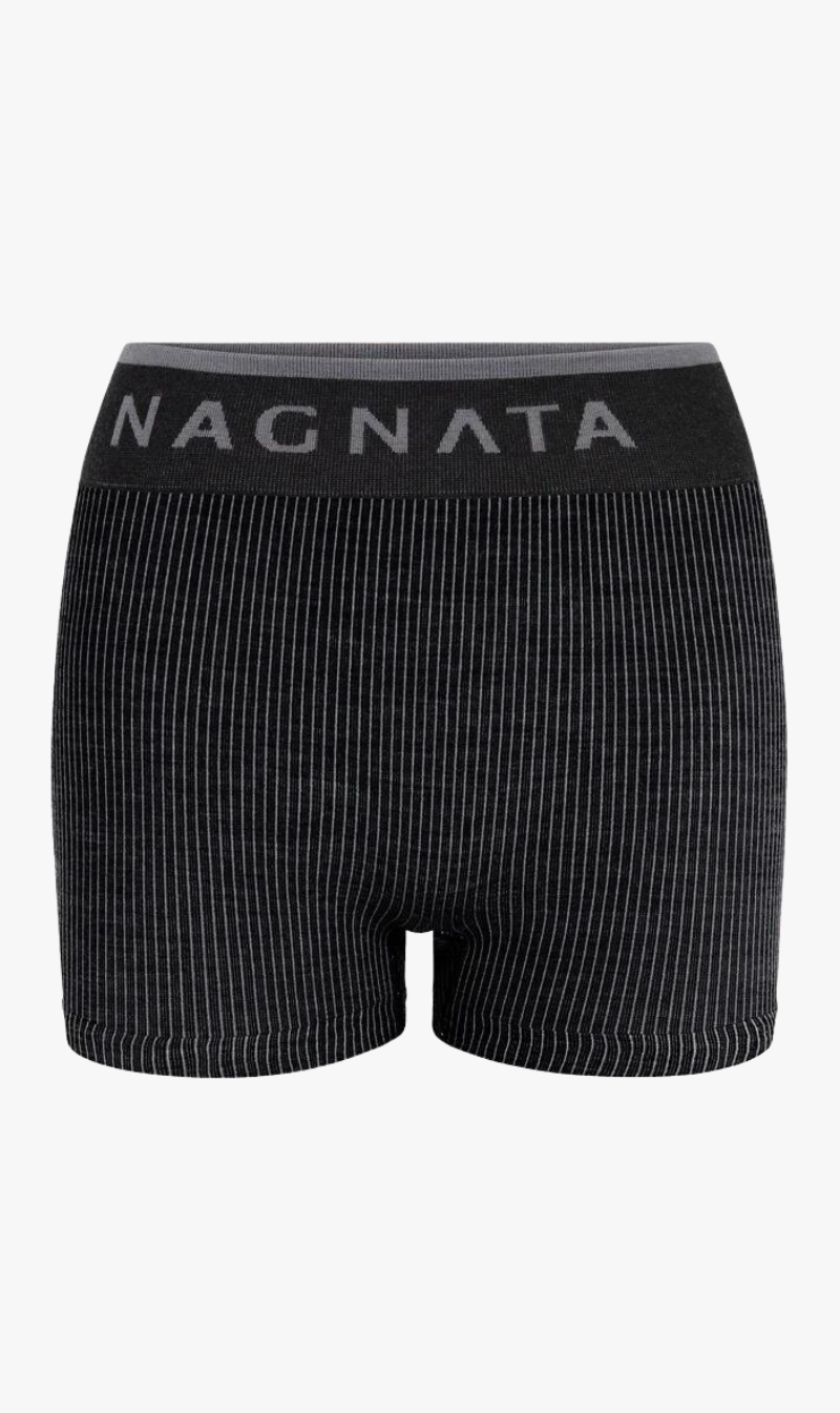 Nagnata | Rib Mini Short - Black/Charcoal