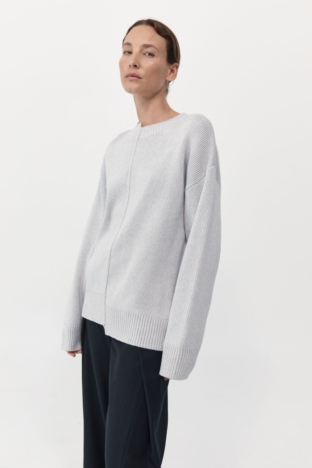 St Agni | Deconstructed Pullover - Diesel Grey