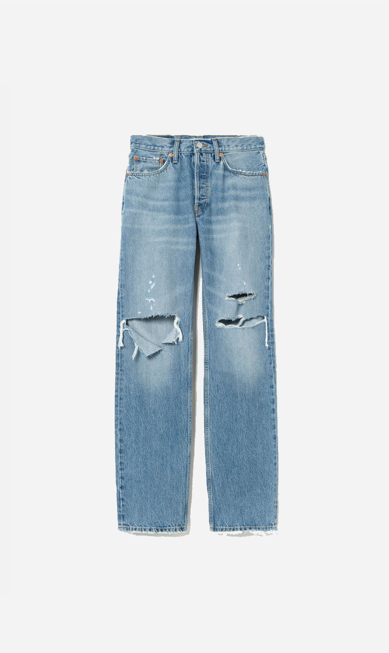 RE/DONE | 90s Comfy Jean - Sunfaded Destroy