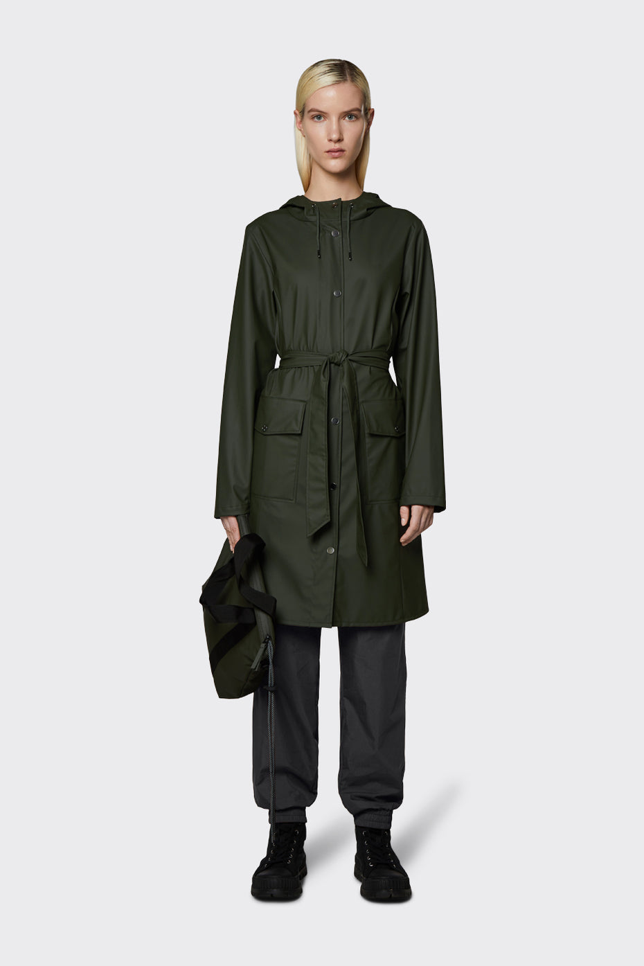 RAINS Curve Jacket Green Sisters Co