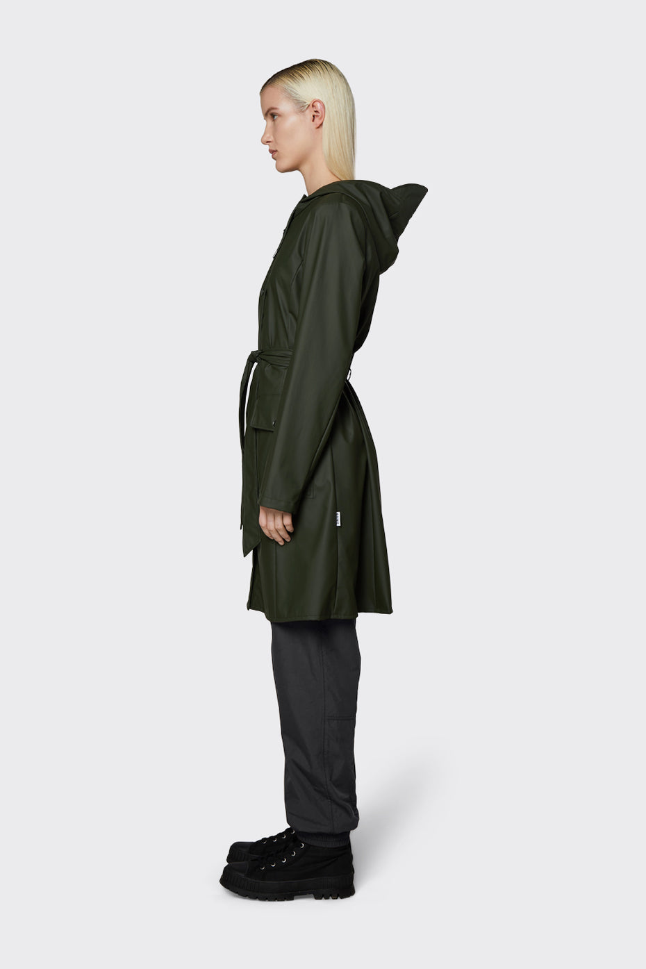 Rains curve shop jacket green