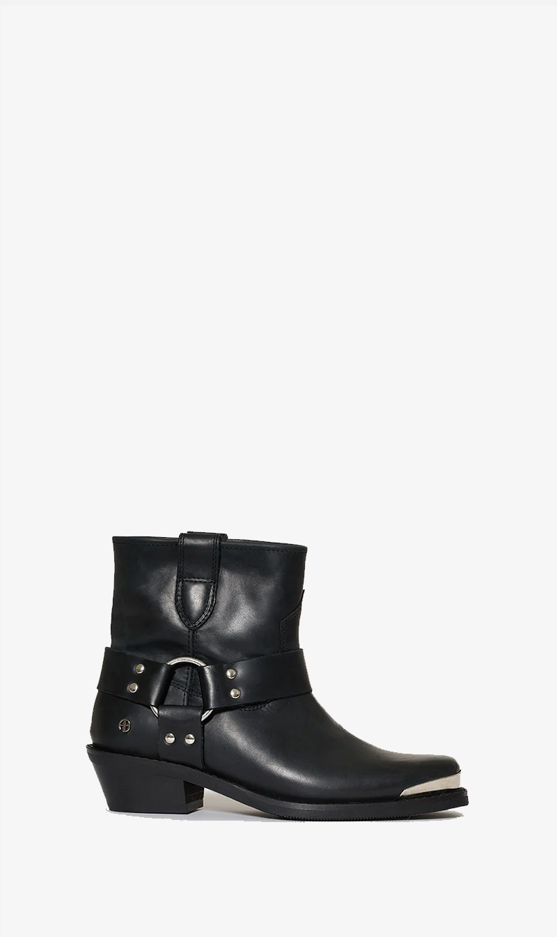 Anine Bing Mid Ryder Boots Black Sisters Co