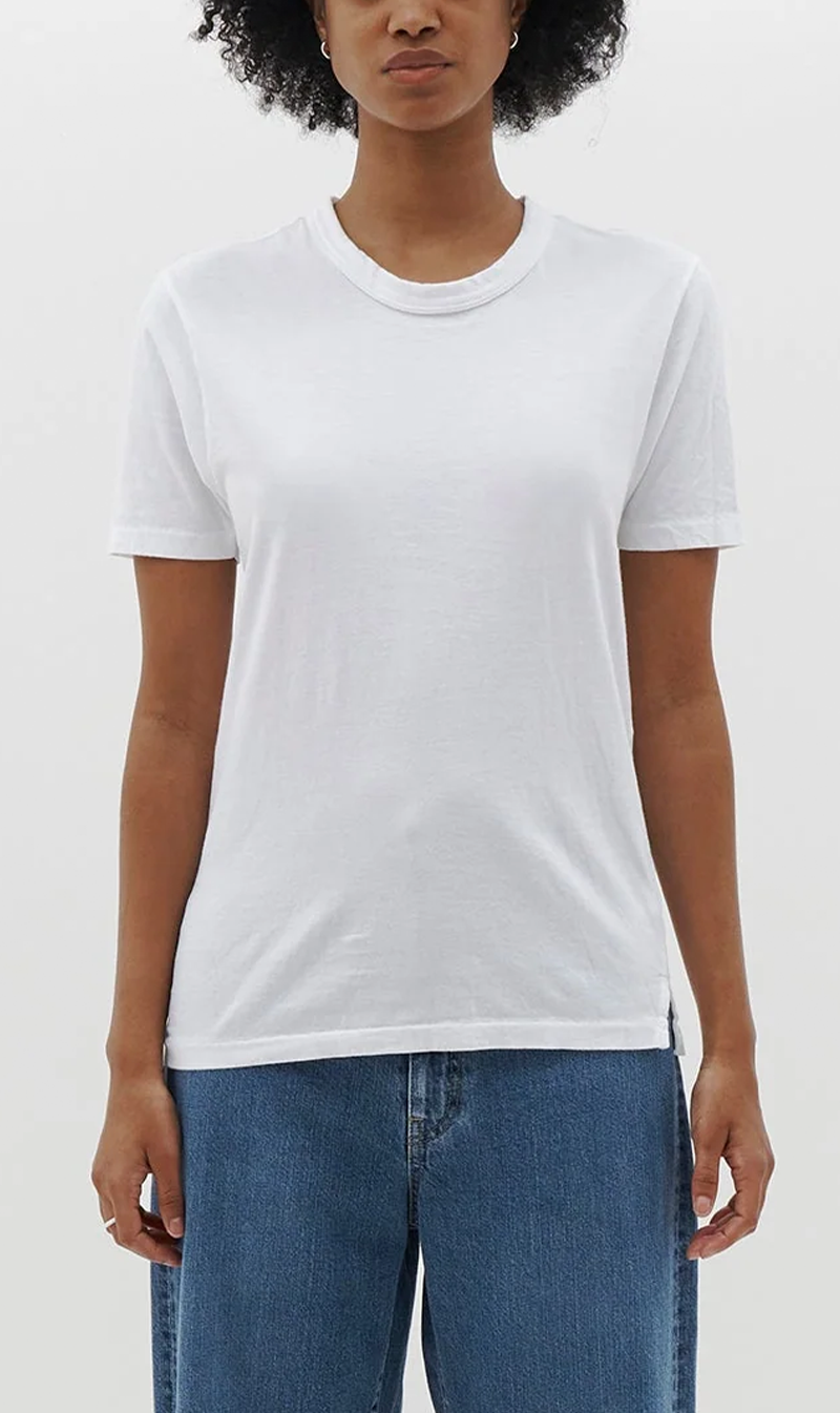 Bassike | Slim Heritage S/s T.Shirt - White