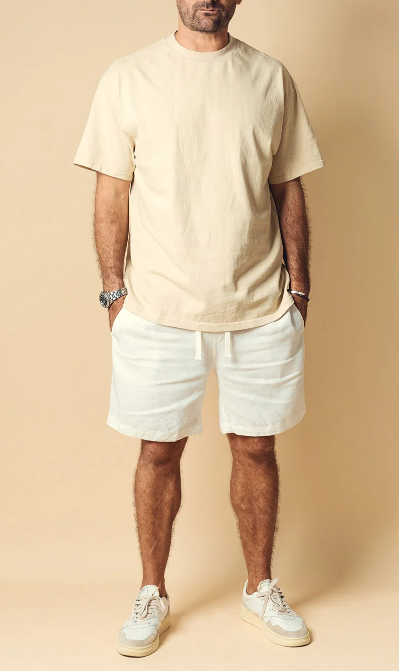 Kore Studios | Puglia Linen Short - White