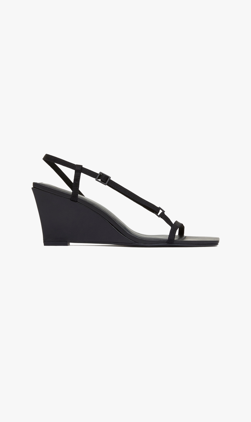 Ysl fashion wedges black