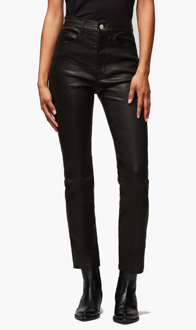 Frame black 2025 leather pants