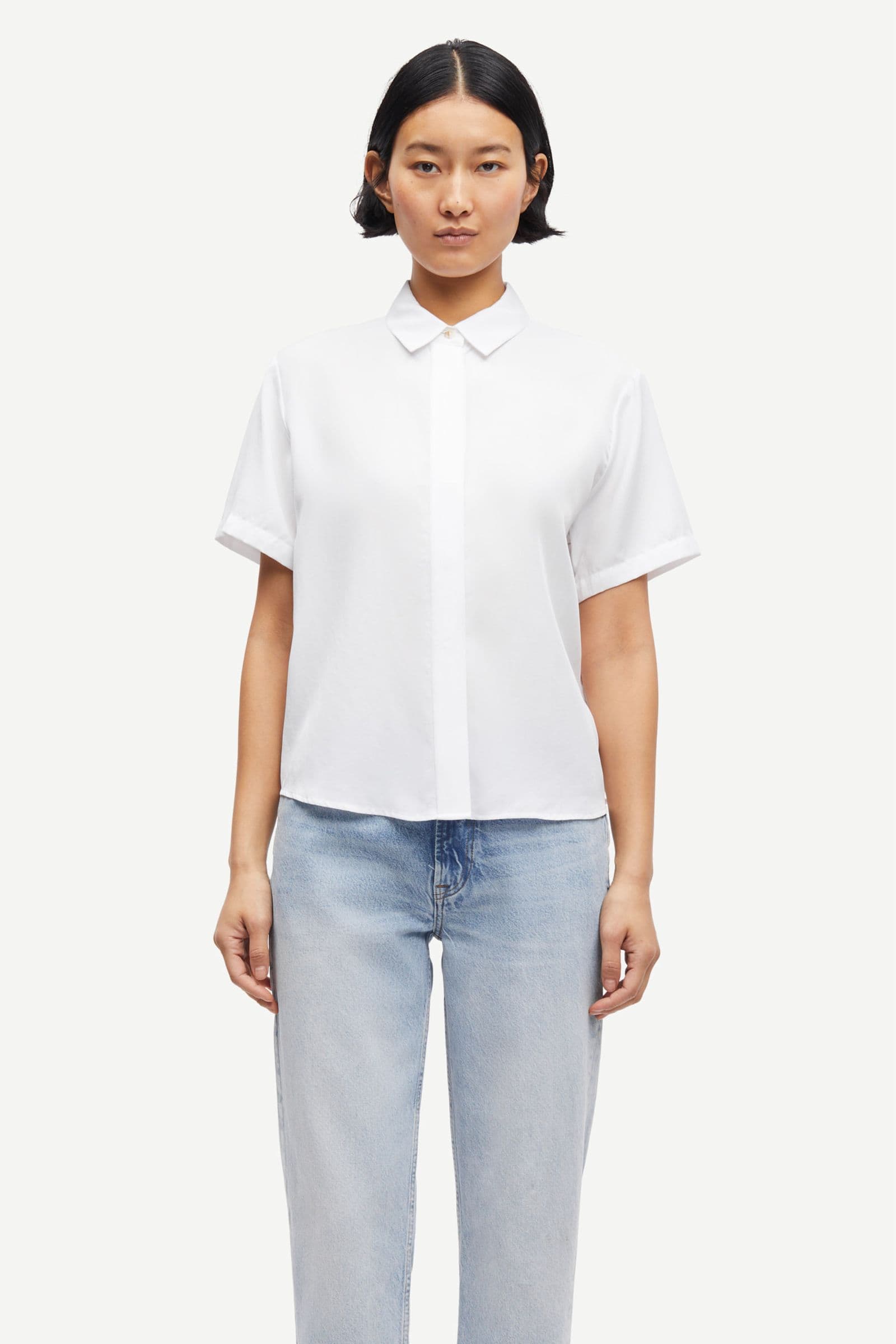 Samsoe Samsoe | Mina Short Sleeve Shirt - White