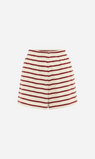 Posse | Hugo Short - Cream/Crimson Stripe