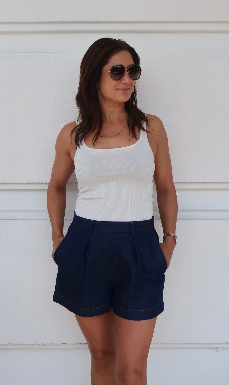 Forte Forte | Cotton Linen Denim Shorts - Indaco