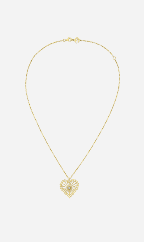 Zoe & Morgan | Amor Necklace - Gold/White Zircon