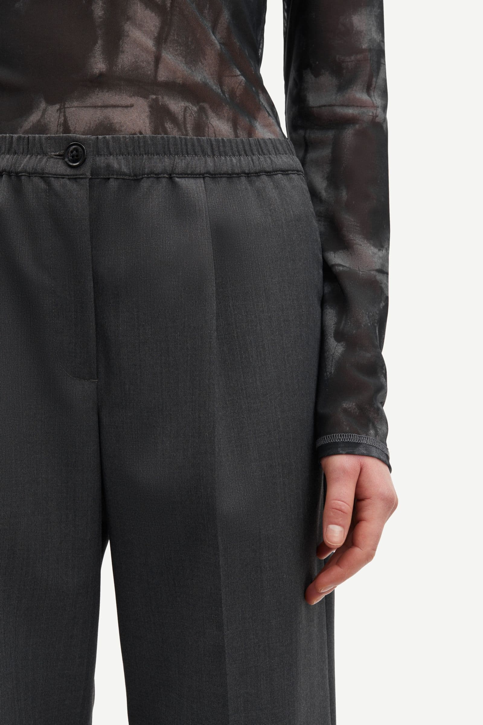 Samsoe Samsoe | Satove Trousers - Iron Gate