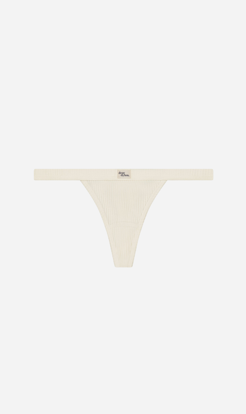 Dear Dylan | Organic Petite Thong - Ivory