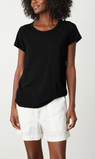 Velvet | Tilly Original Slub Crew Neck Tee - Black