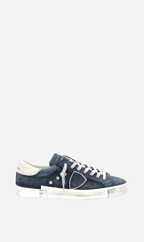 Philippe Model | Prsx Low Man - Nubuk Lave Bleu