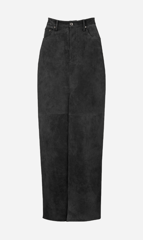 Ducie | Chicago Suede Skirt - Black