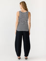 Bassike | Stripe Slim Rib Tank II - Black/White