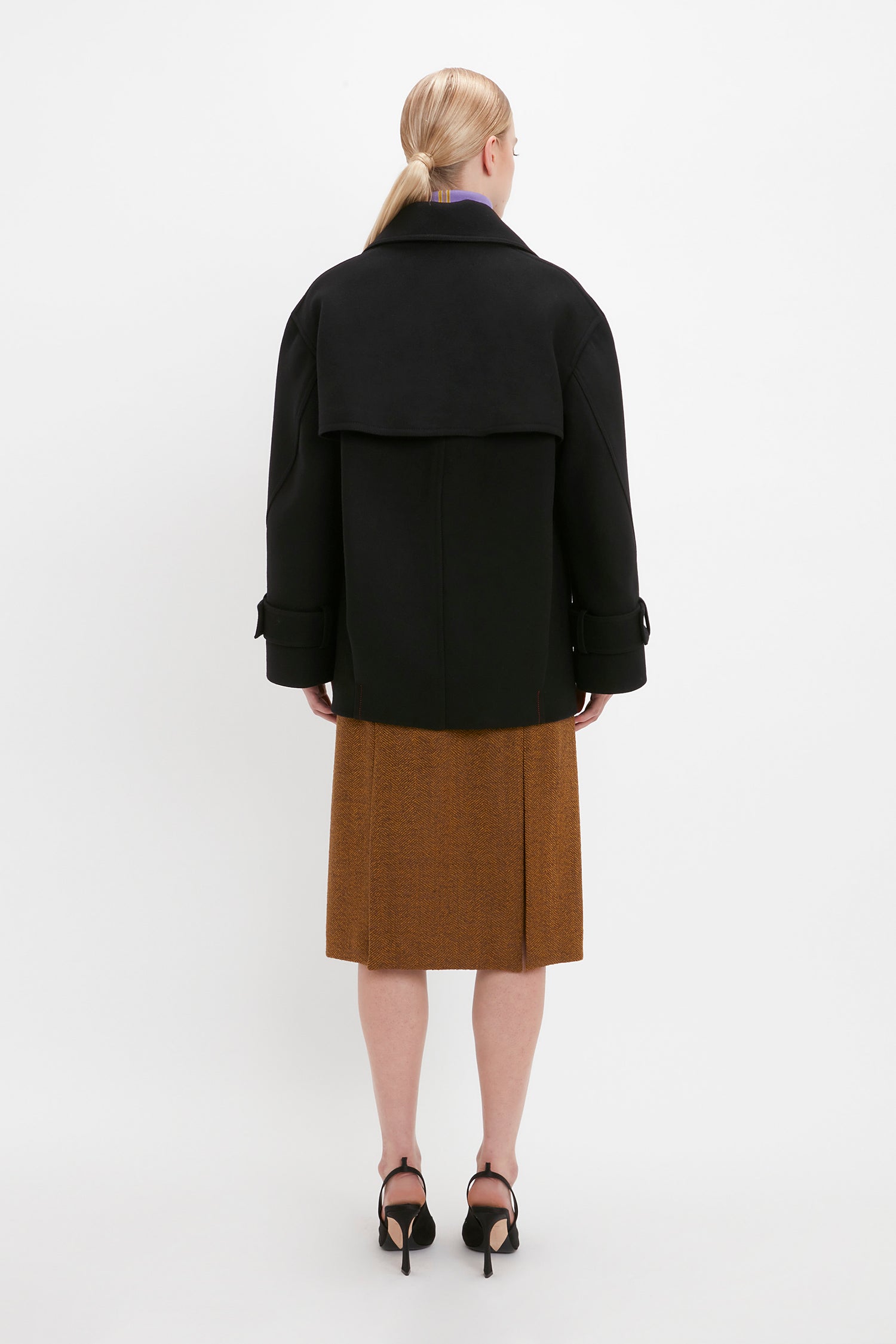 Victoria Beckham | Oversized Pea Coat - Black