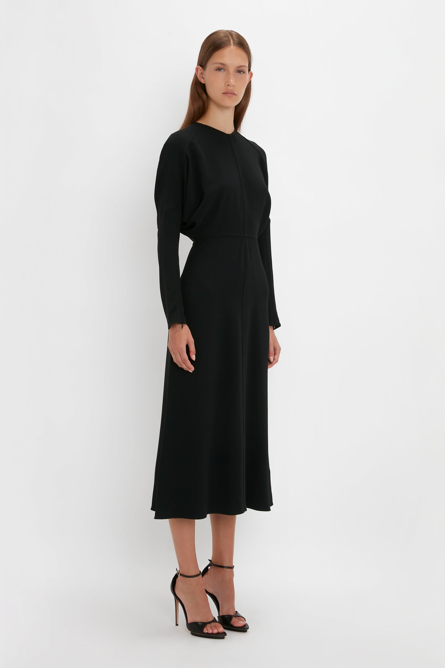 Victoria Beckham | Dolman Midi Dress - Black