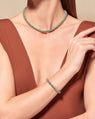 Tityaravy | Seda Turquoise Necklace - Beige / Turquoise