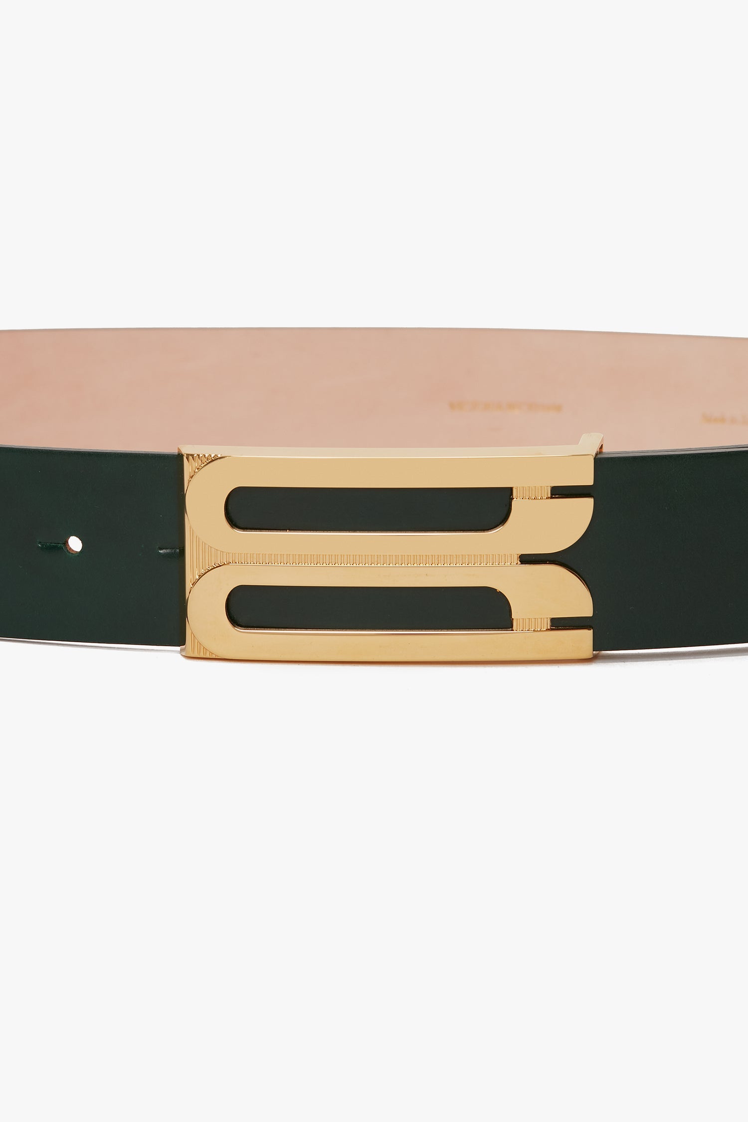 Victoria Beckham | Jumbo B Buckle Belt - Dark Green