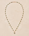 Tityaravy | Talisman Veha Diopside Necklace - Beige / Diopside / Topaz