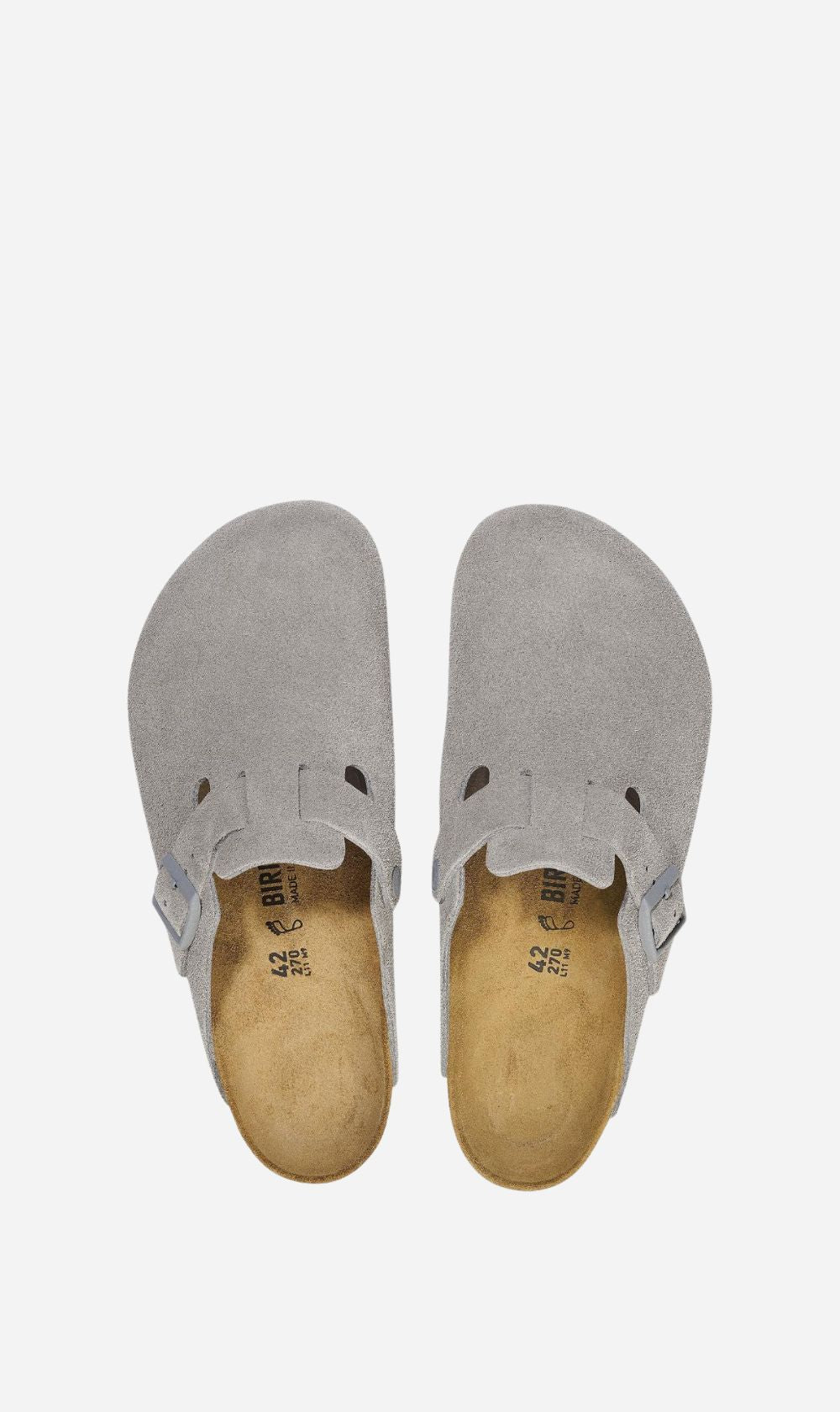 Birkenstock | Boston Suede Regular - Stone Coin