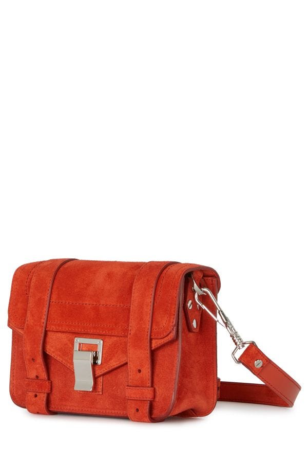 Proenza Schouler | Suede PS1 Mini Crossbody Bag - Tomato Red Suede