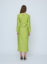 Wynn Hamlyn | Astrid Long Sleeve Maxi Dress - Acid Green