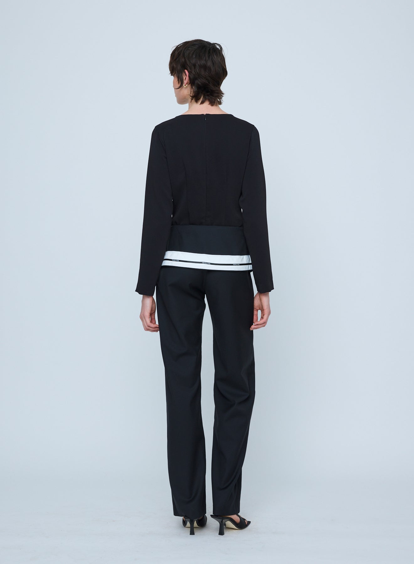 Wynn Hamlyn | Beck Longsleeve Top - Black