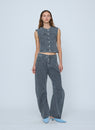 Wynn Hamlyn | Molly Denim Top - Grey