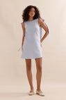 Caitlin Crisp | Mini Wilmer Dress - Sky Blue Linen