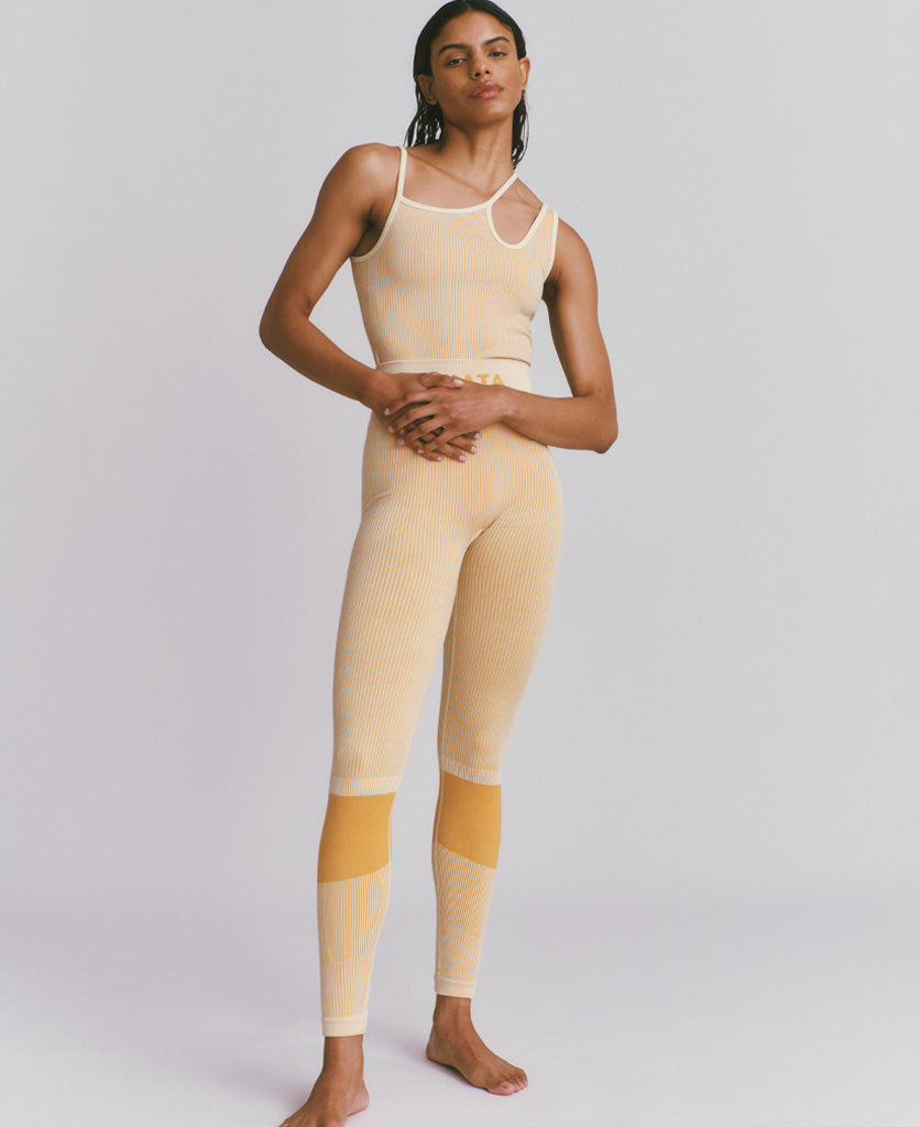 Nagnata | Ballet Legging - Pistachio/Marigold