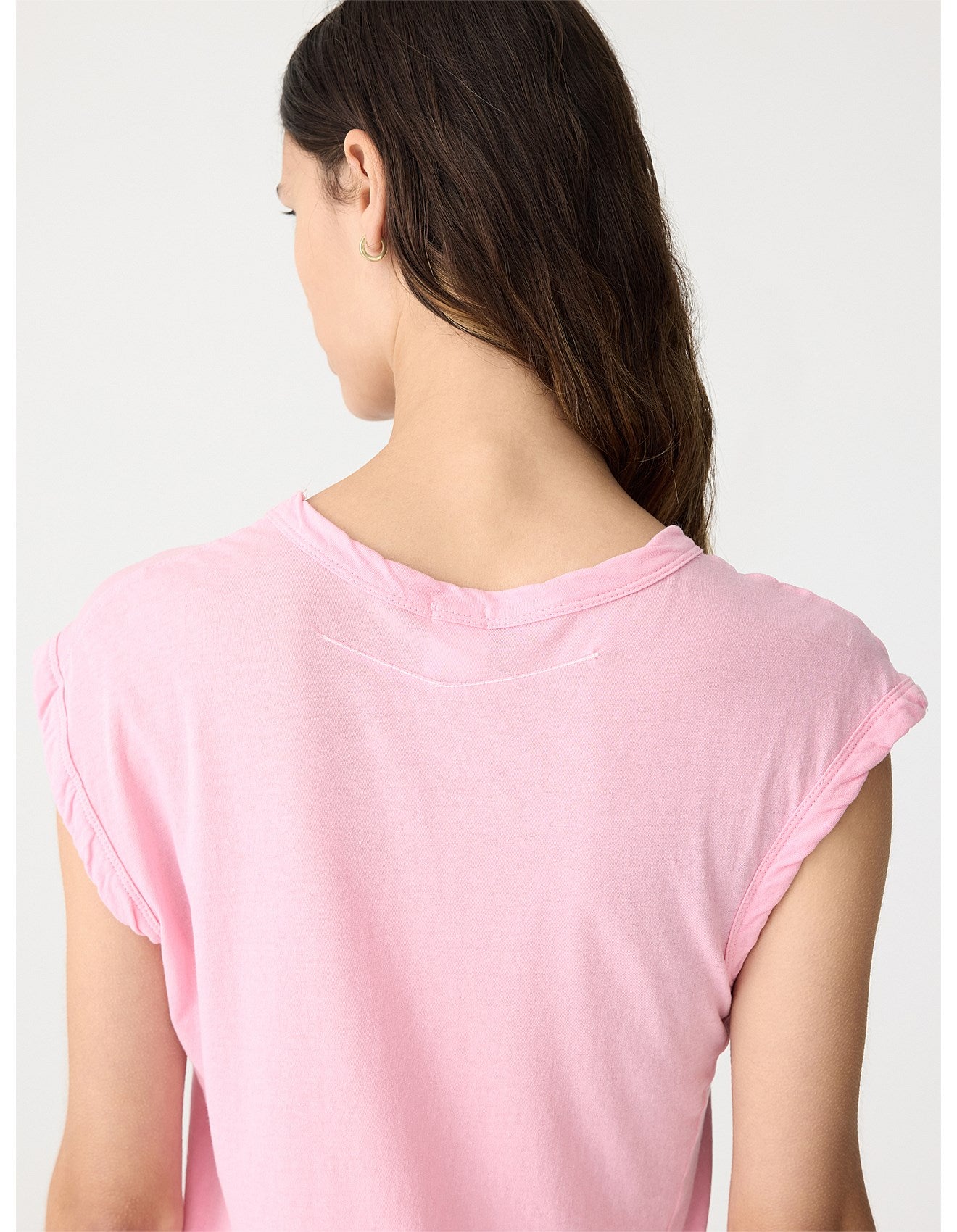 Bassike | Slim Muscle Tank - Candy Pink