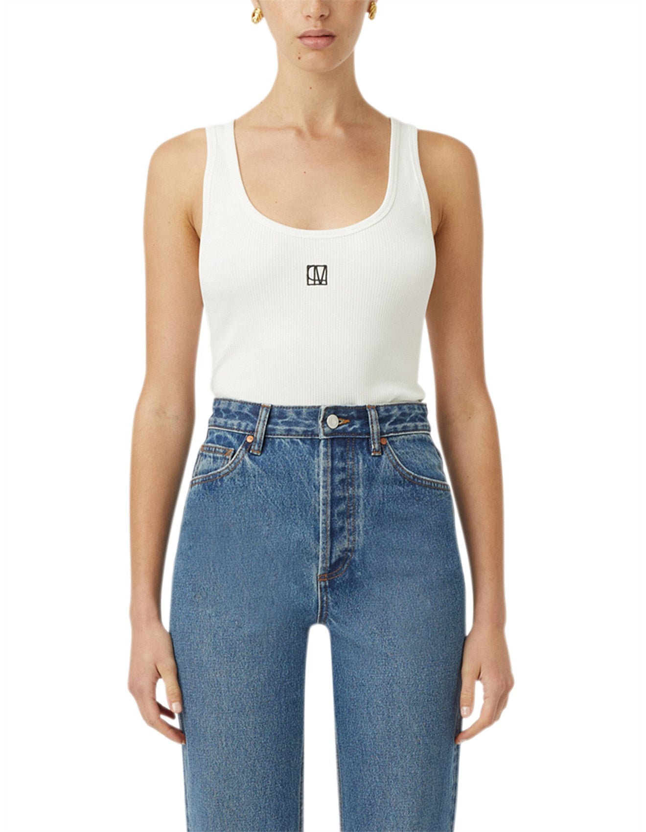 Camilla and Marc | Nora Scoop Neck Tank - Soft White