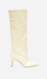 Camilla and Marc | Cosmos Knee High Boot - Ivory Croc