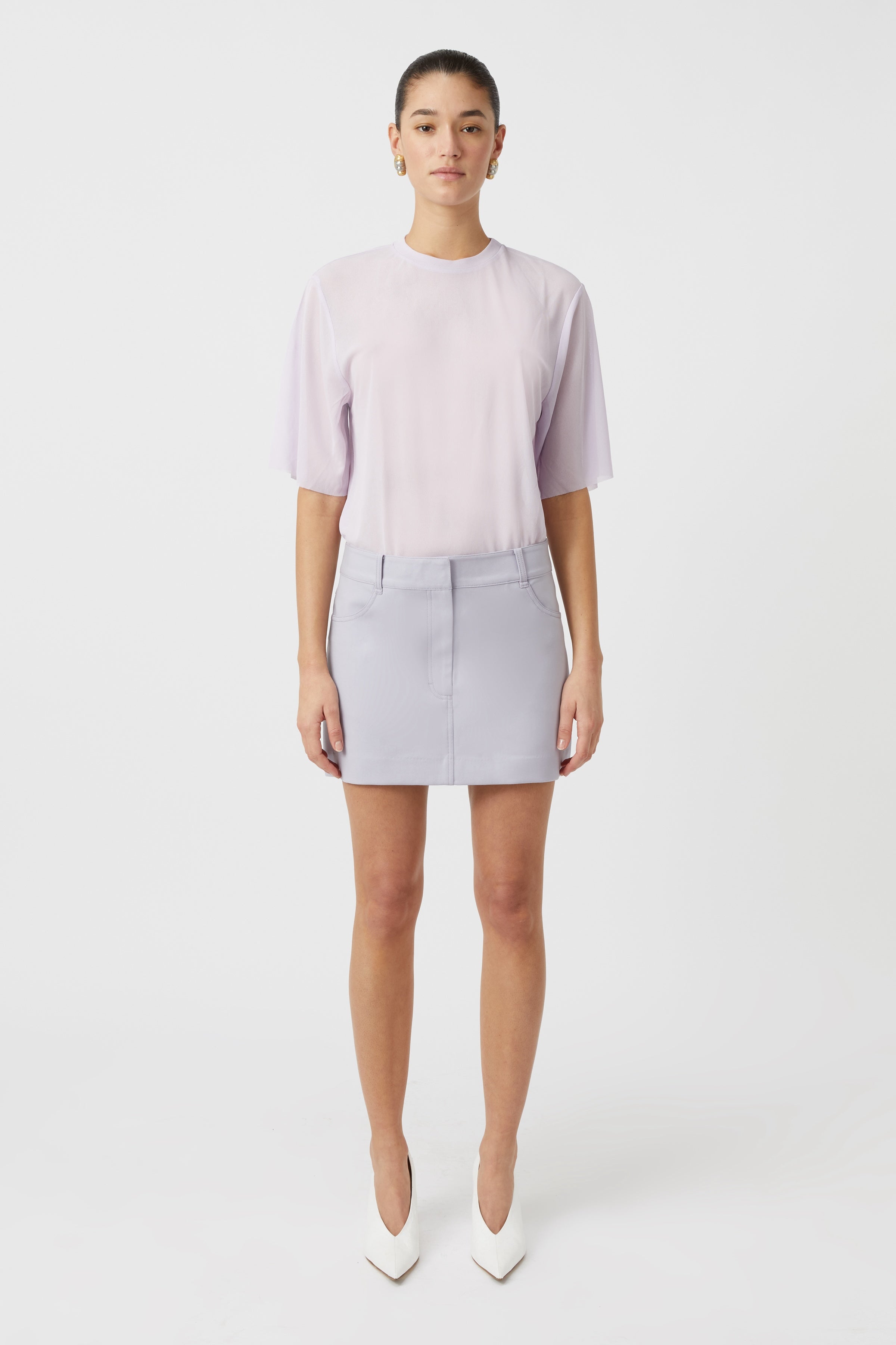 Camilla and Marc | Halston Mini Skirt - Lilac